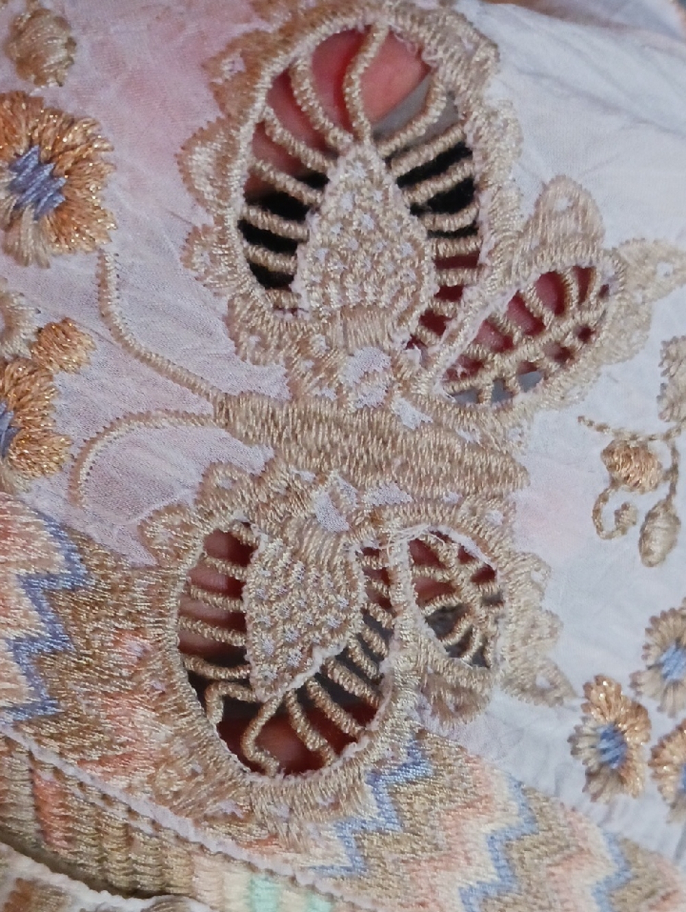 Bohohemian Embroidered Flowy Blouse - Picture 9 of 11